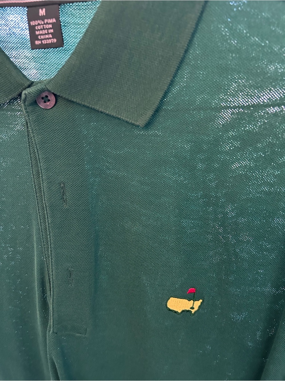 Men's Green Masters Polo Shirt - Picture 3 of 3